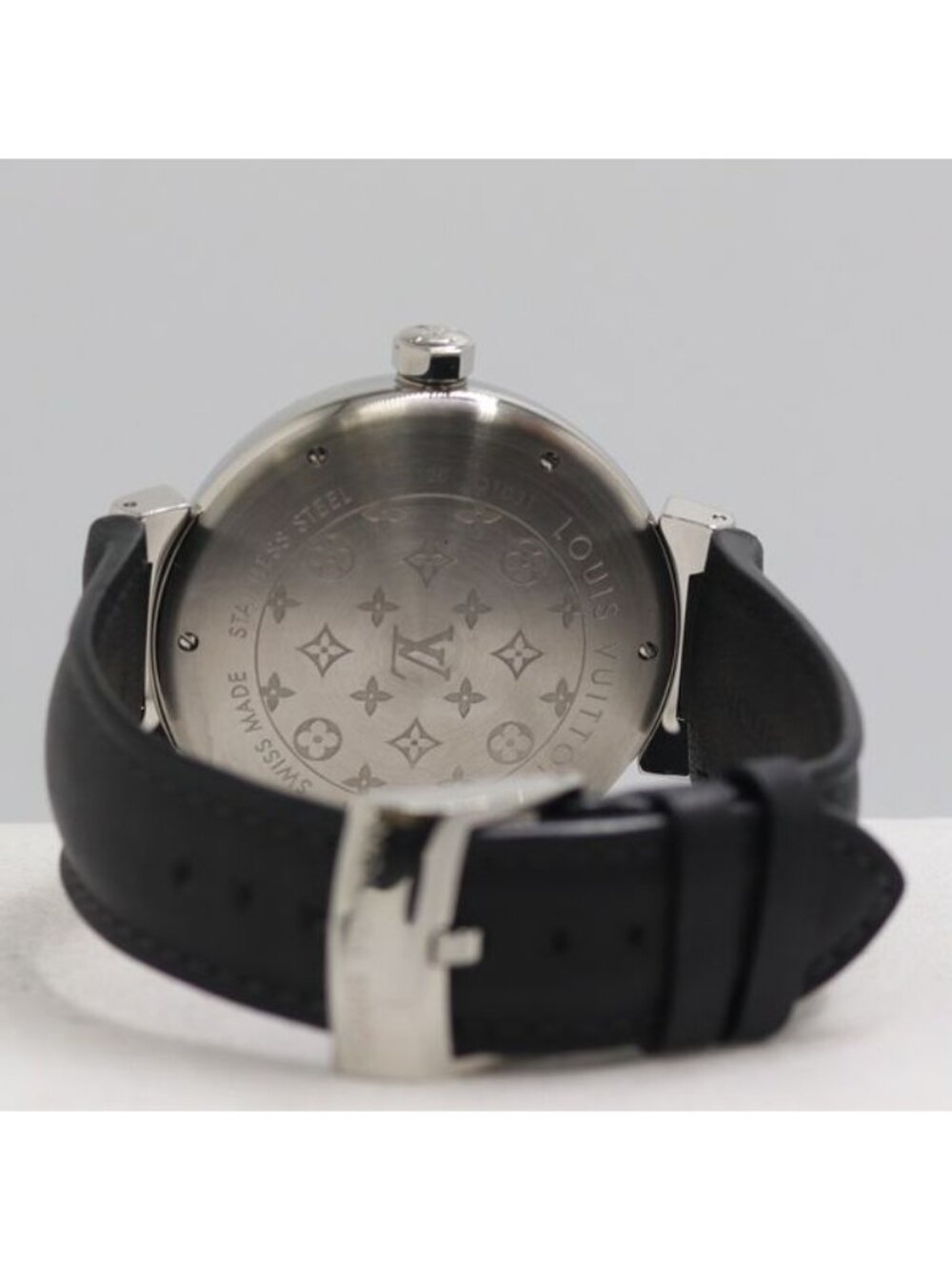Louis Vuitton Tambour GMT Automatic Date GMT Gray Black Dial Watch - Picture 4 of 5